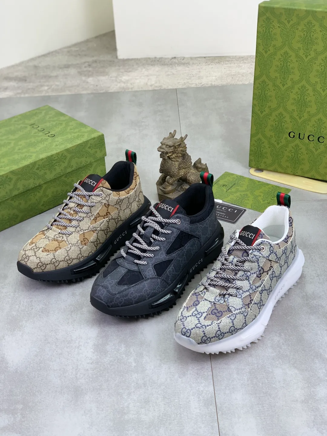 Men's men's shoes 💰P440💰 [New model] (GUCCI) official website's latest 🎁🎁casual and fashionable men's shoes 👟, hot style 💥 style is simple and elegant, exclusive for trendy men. Unique official website's latest brand double G elements Original 👑Gucci decoration, fashionable and generous, the fabric is original frosted calfskin✅Fully imported first-layer pigskin lining, the official website specifies wear-resistant, lightweight original rubber casual outsole, the classic model is taken in real life🎬38-44 3️⃣ colors available